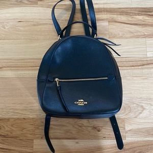Black Coach backpack purse